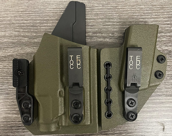 TOC EDC Kydex Holsters Mag Carriers Chest Rigs IWB OWB